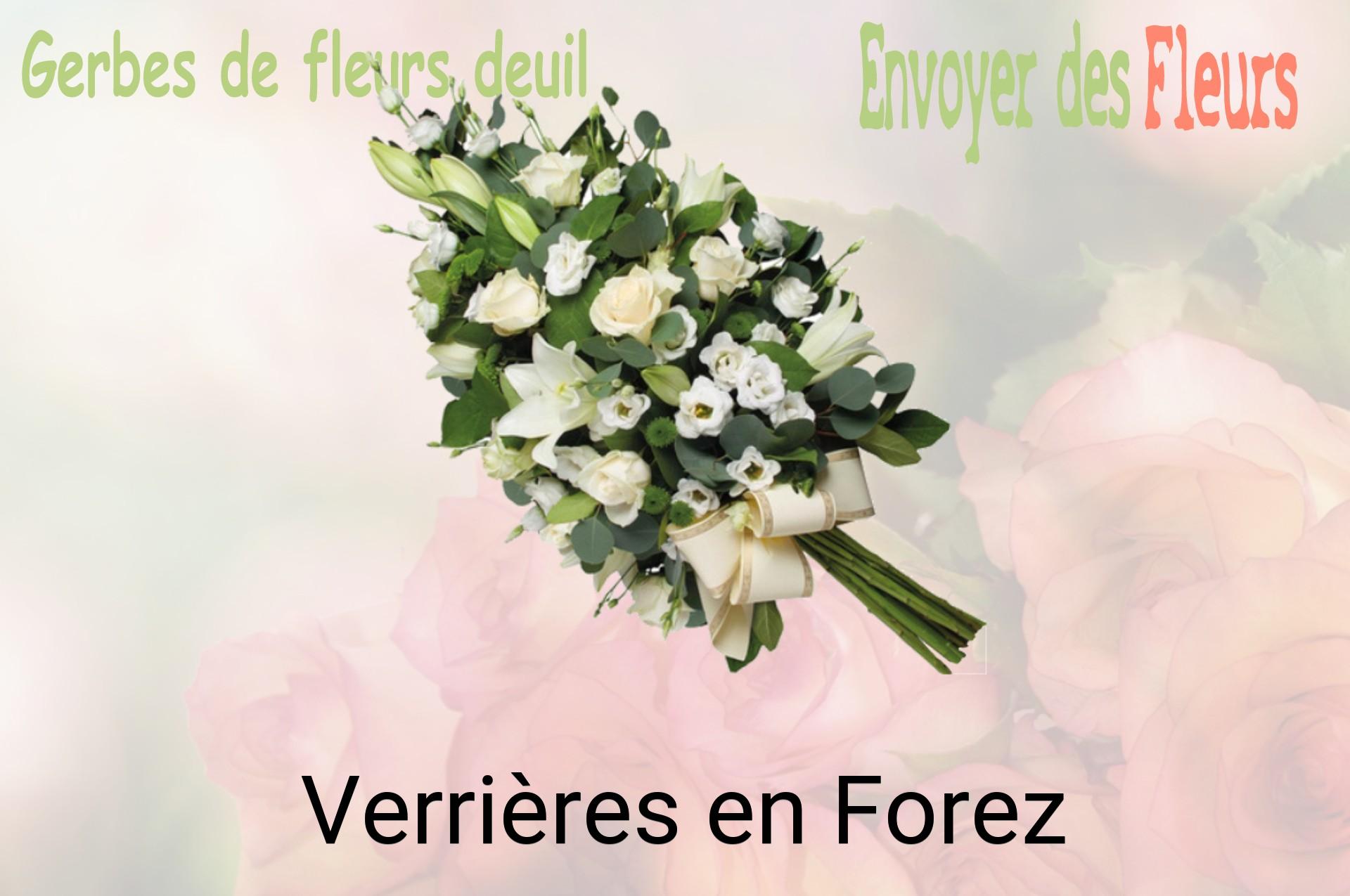 Gerbe de fleurs de deuil livrée à Verrières-en-Forez